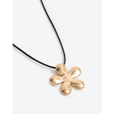 Collar Ajustable Con Dije Bañado En Oro Dorado