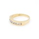 Anillo en oro 18k amarillo y 7 brillantes Anillo en oro 18k amarillo y 7 brillantes
