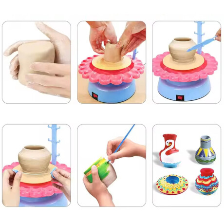 Set Máquina P/ Arcilla Completo Artesanías Infantil Jug026001