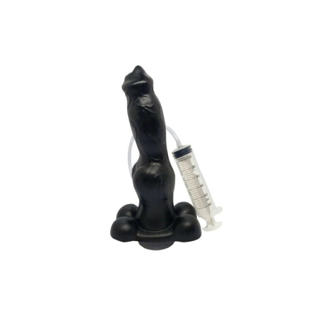 Dildo Eyaculador Pet Play Lobo XL Negro