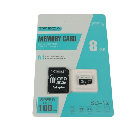 TARJETA DE MEMORIA SD 8GB CON ADAPTADOR A1 100MB/S TARJETA DE MEMORIA SD 8GB CON ADAPTADOR A1 100MB/S