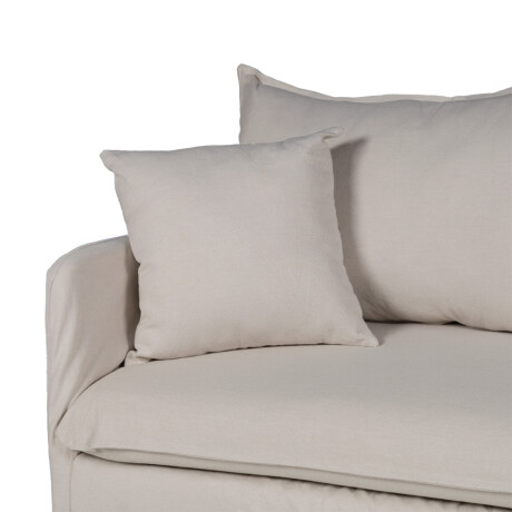 Sofá Snow con Funda - Tela Rústica - 2,5 cuerpos TD5260-1635 (Beige)