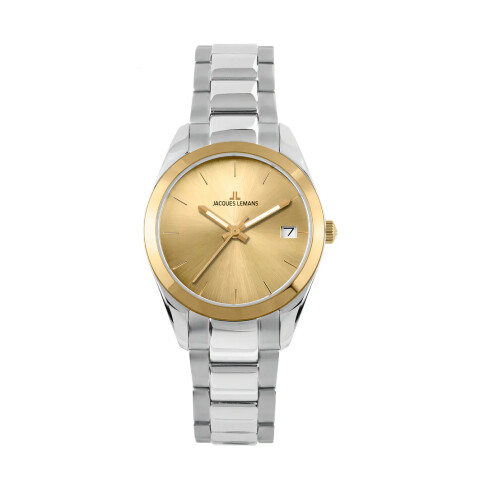 Reloj Jacques Lemans con Malla de Acero y Esfera Redonda Reloj Jacques Lemans con Malla de Acero y Esfera Redonda