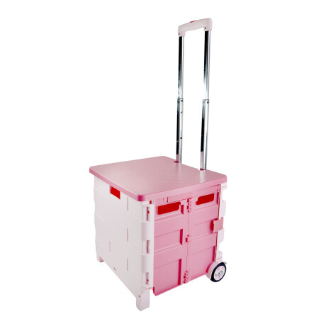 CAJA PLASTICO PLEGABLE 39.5X33X37CM C/ASA Y RUEDAS CAJA PLASTICO PLEGABLE 39.5X33X37CM C/ASA Y RUEDAS