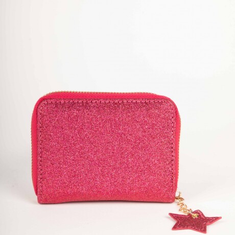 BILLETERA SHINY STAR Fuxia