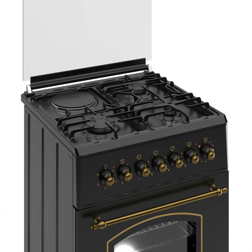 Cocina combinada Dikler 4H D-6 Colonial inox. Cocina combinada Dikler 4H D-6 Colonial inox.