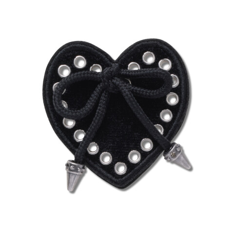 Black Heart with Bow Multicolor