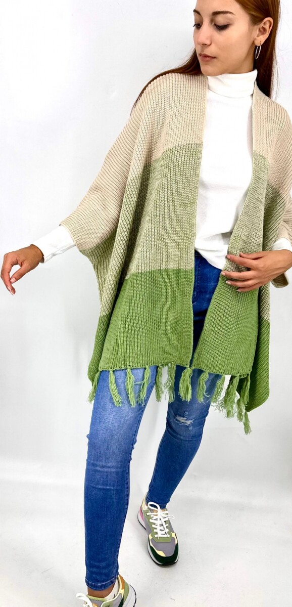 PONCHO SLOWLY 2416 - VERDE 