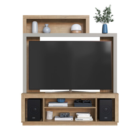 Rack TV Génova Miel y Arena 2 Puertas 3 Estantes dma0010 MARRON