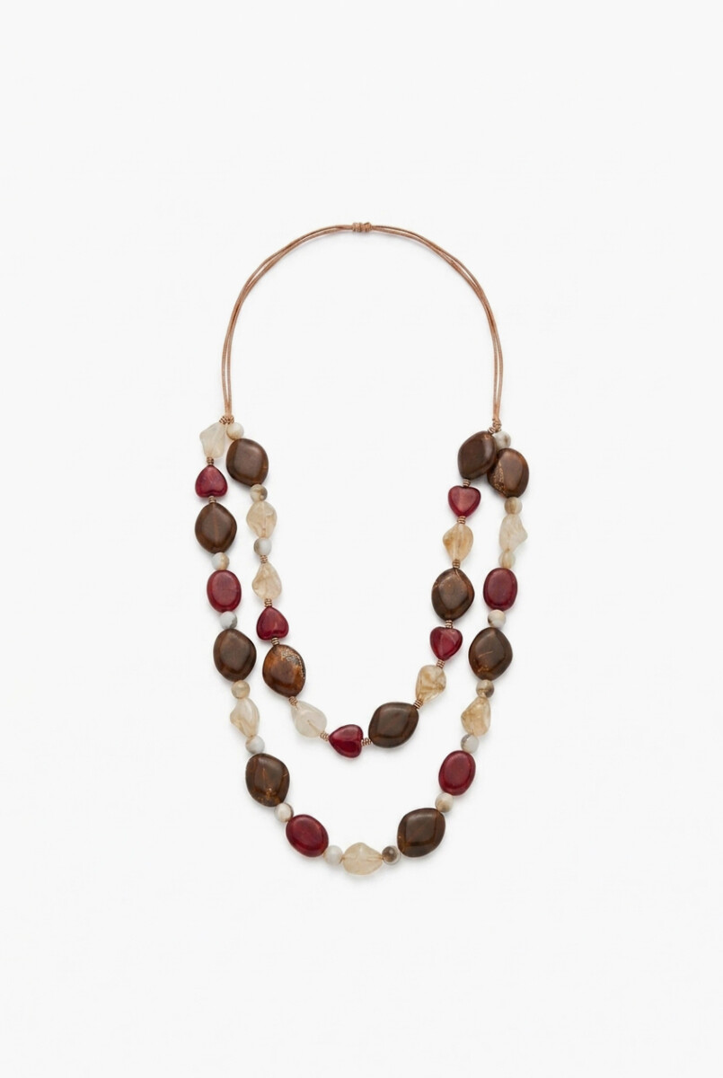 Collar multicolor - chocolate 