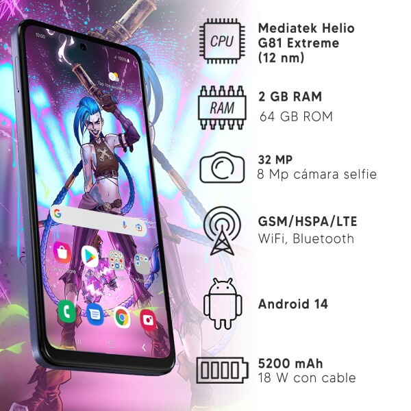 Motorola E15 2/64 Gb 4g VIOLETA