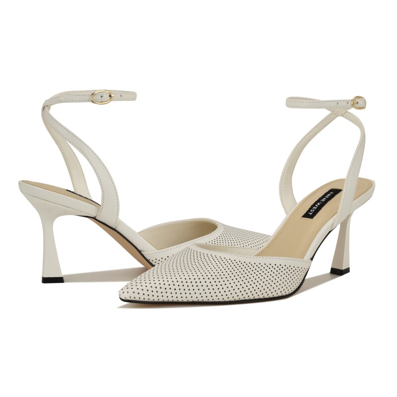 Zapato de Tacón Kelliey3 White 01 Suede