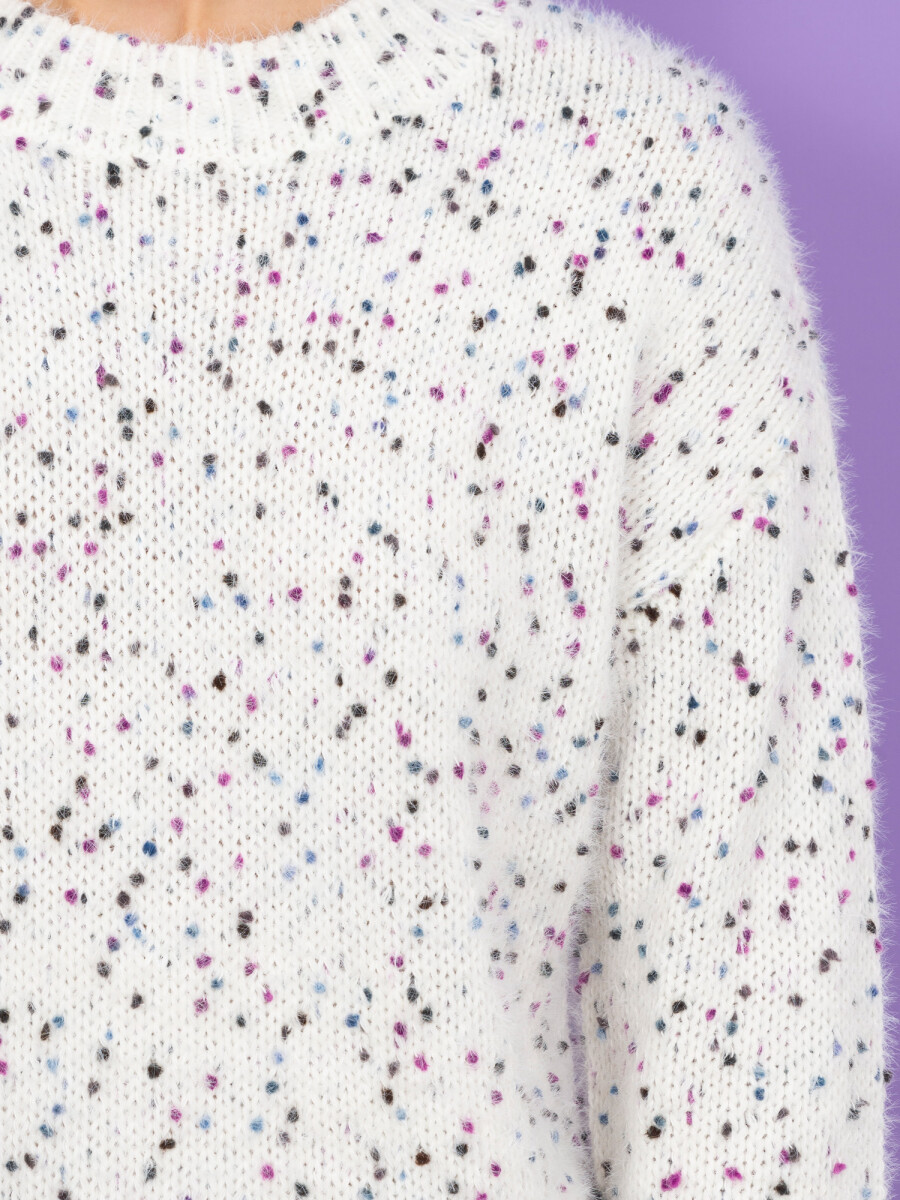 Sweater boutonne - violeta 