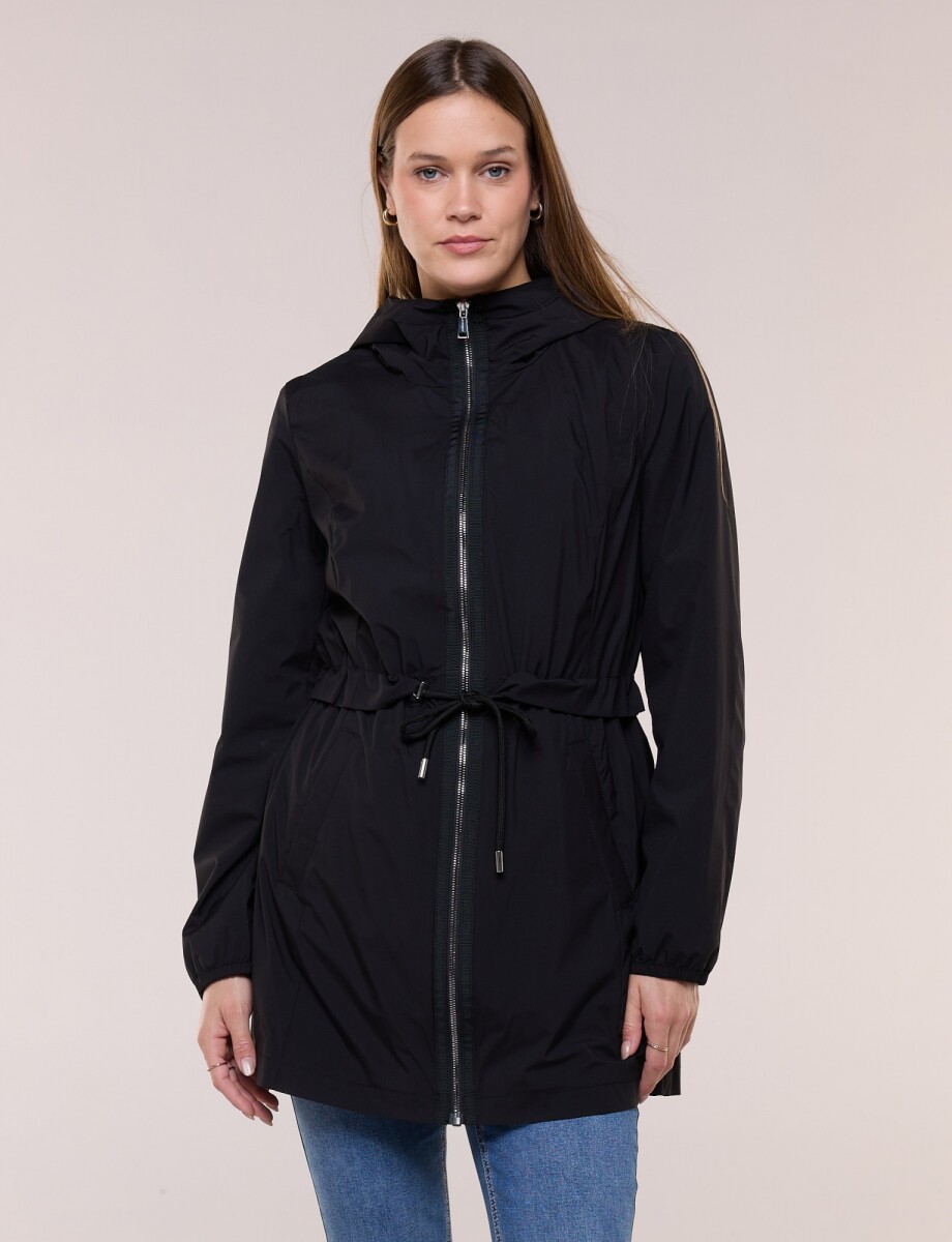 Campera Liviana Con Capucha - Negro 