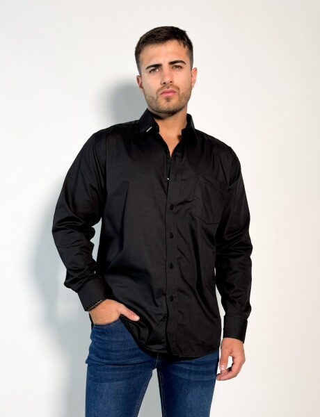 Camisa lisa Georgos Negro