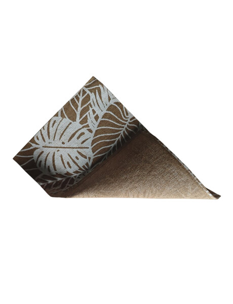 INDIVIDIUAL YUTE HOJAS 45x30CM NATURAL/BLANCO INDIVIDIUAL YUTE HOJAS 45x30CM NATURAL/BLANCO