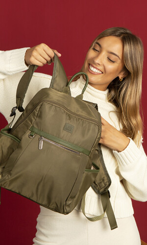 MOCHILA ZURICH VERDE SAFARI