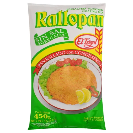 PAN RALLADO EL TRIGAL SABORIZ SIN SAL 450GR PAN RALLADO EL TRIGAL SABORIZ SIN SAL 450GR