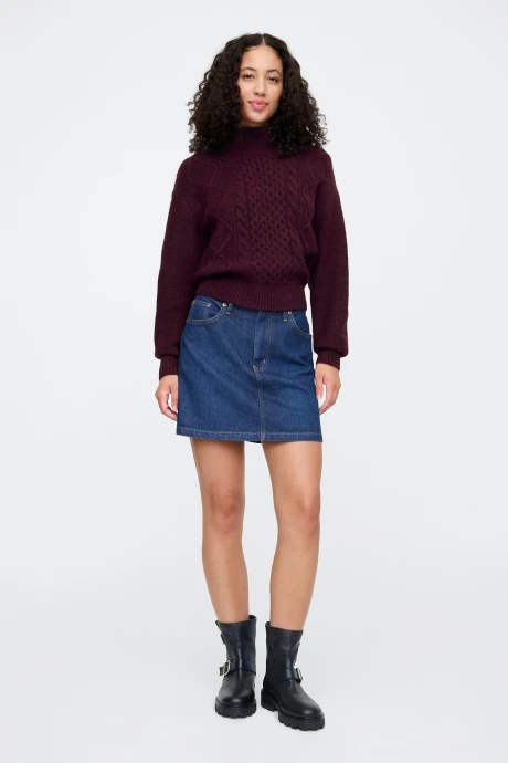 Buzo Polera Ochos Mujer Burgundy 509