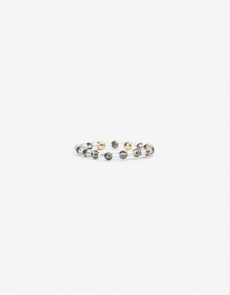 Anillos Chicos Folk Anillo Chico Boho Beads - Plateado Antique Silver