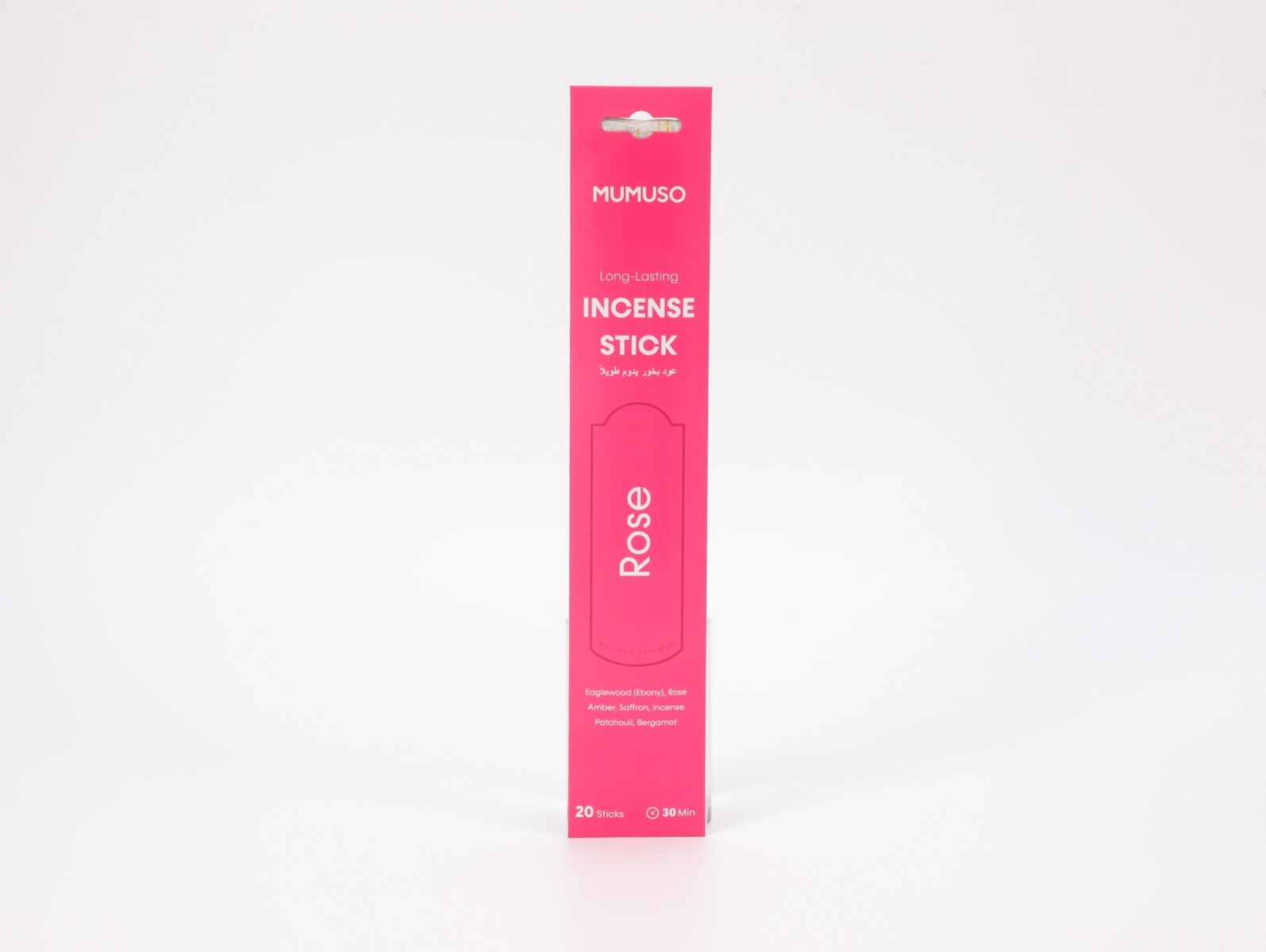 INCIENSO DE LARGA DURACIÓN (ROSA/20 VARILLAS) 