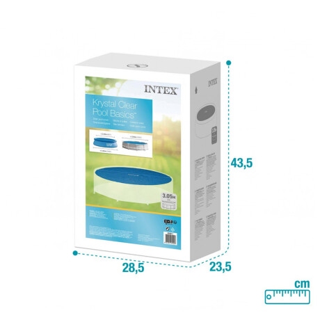Cobertor Solar Intex Piscina Estructural Gomon 305 Cm Inx028011