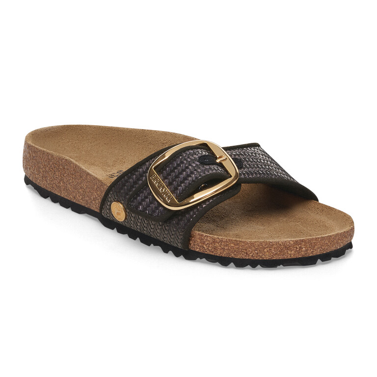 Madrid Big Buckle TEX Raffia Black Raffia Black