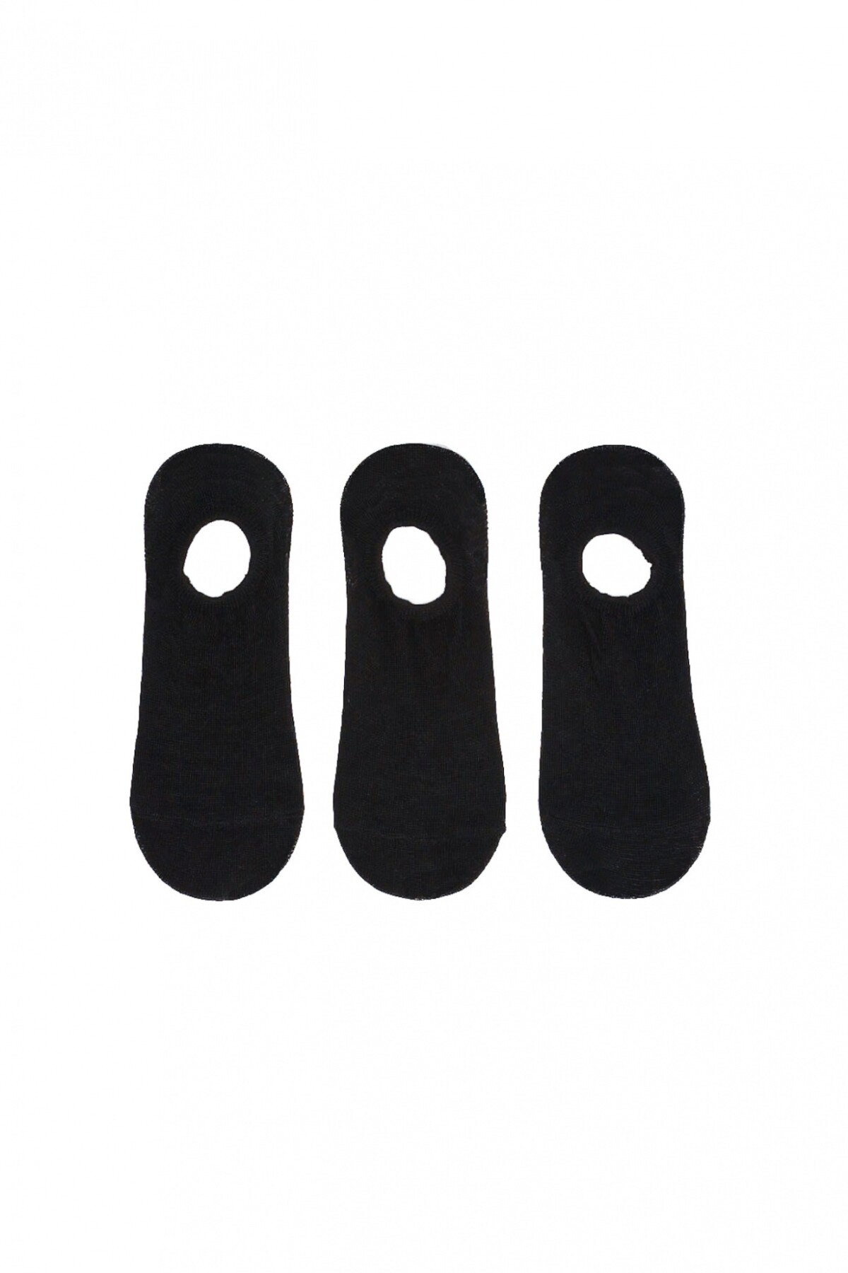 Medias Pack x3 Invisibles Negro