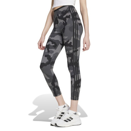 Calza de Mujer Adidas Essentials Camo Print Negro - Gris