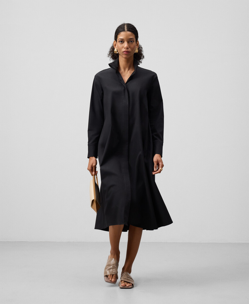 VESTIDO CAMISERO MIDI MUJER 