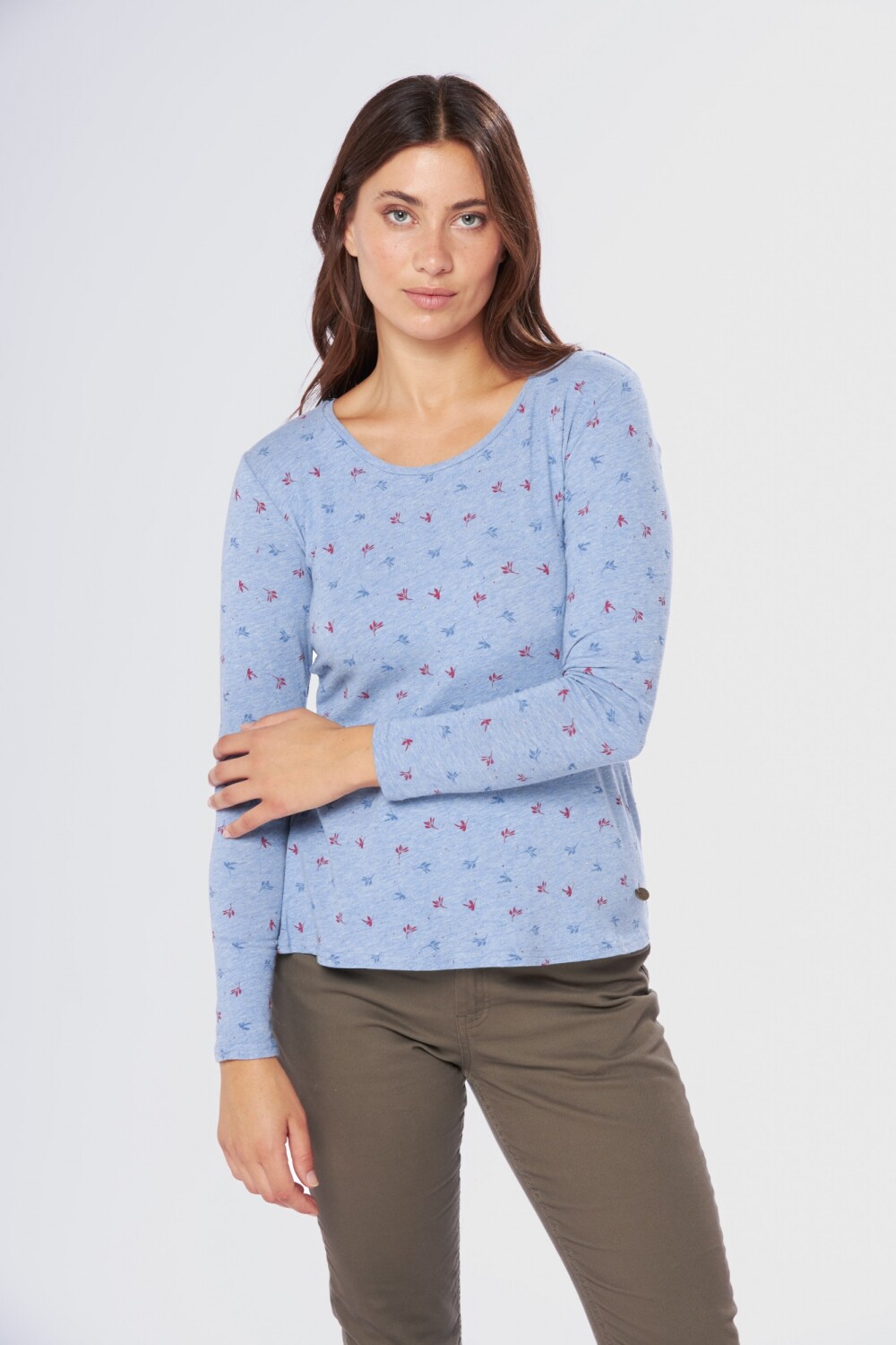 REMERA ESTAMPADA Celeste