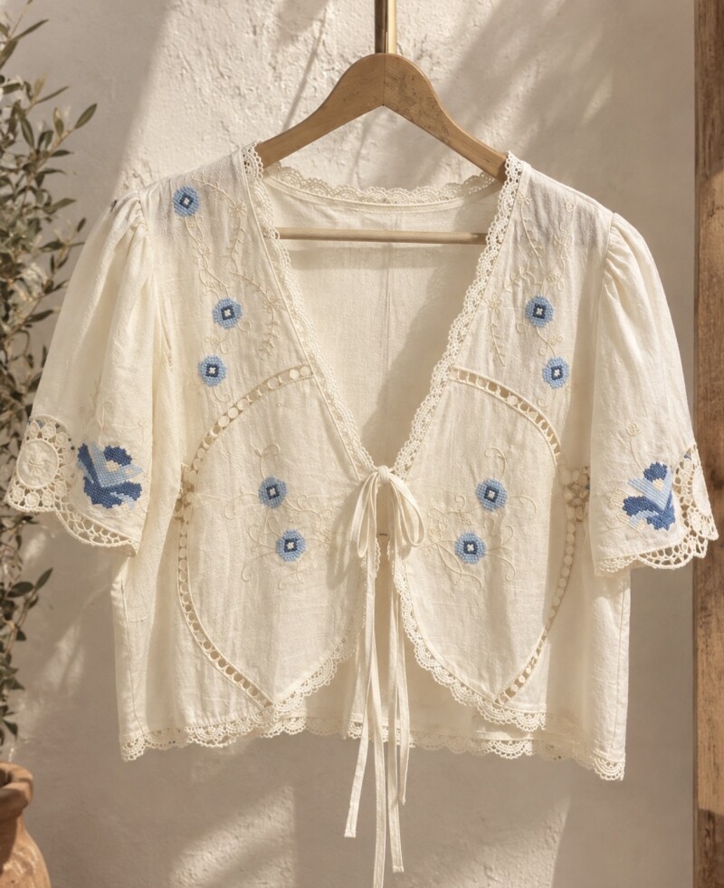 Camisa Luciana PRE VENTA manteca