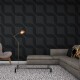 Ceramica Negra Plenos Mate 38X74 Cm Pared GAMAS DE NEGRO