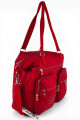 Bolso grande con bolsillos Rojo