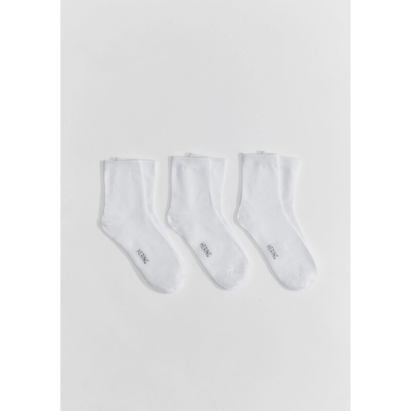 KIT COM 3 PARES MEIAS UNISSEX 1ASN