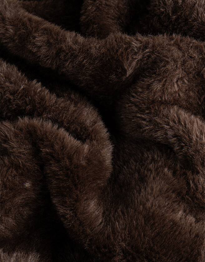Cuellos Cuello Peluche Chocolate - Marron Chocolate