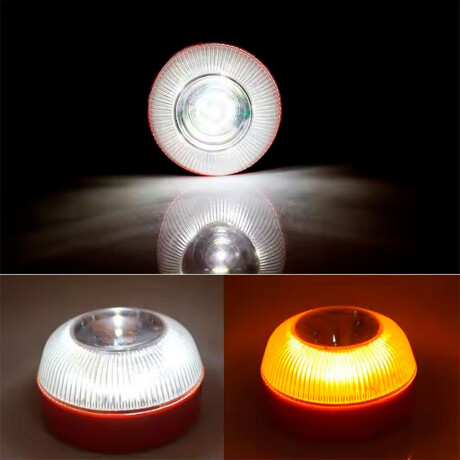 SEÑALIZACION - BALIZA EMERGENCIA 16 LED REDONDO RECARGA USB - SEÑALIZACION - BALIZA EMERGENCIA 16 LED REDONDO RECARGA USB -