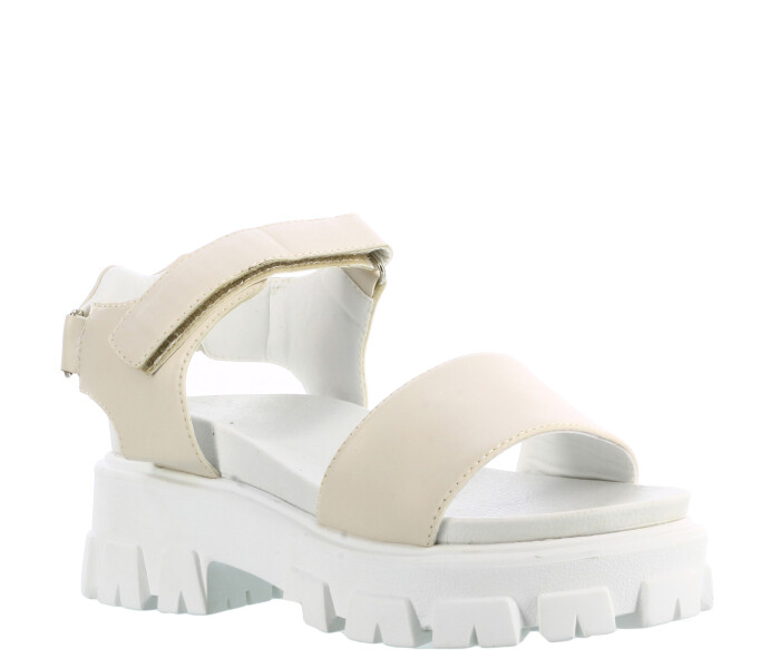 Sandalia PIERCE con plataforma y tobillera con ve Nude