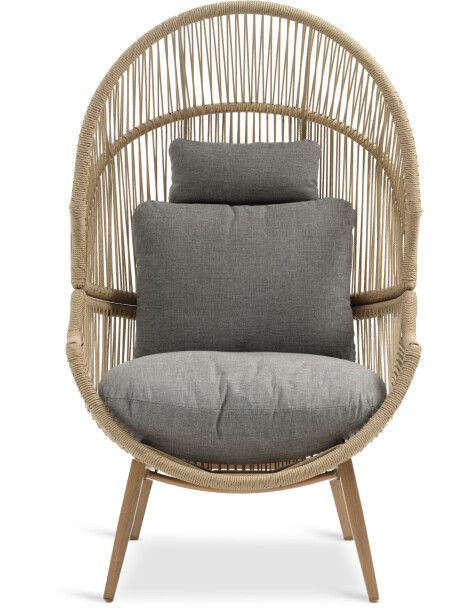 Sillón de exterior HALVREBENE natural Sillón de exterior HALVREBENE natural