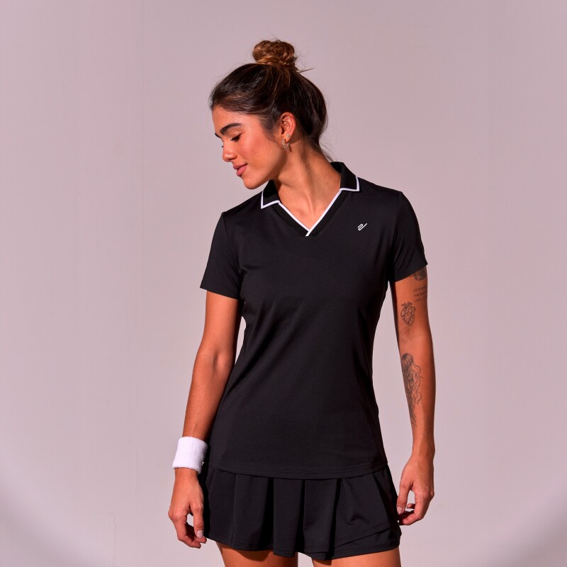 Polo Sophia de Mujer Negro