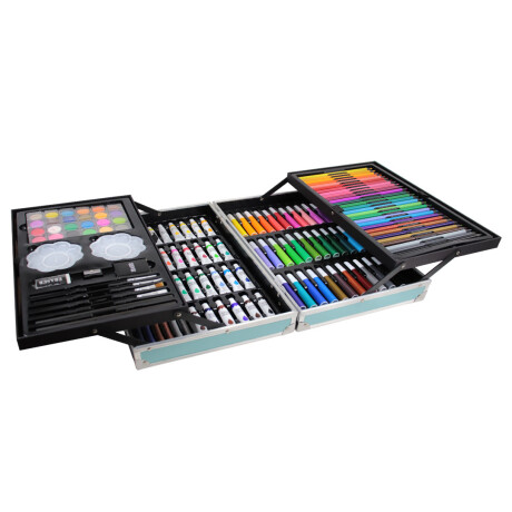 Set Valija Metálica Arte 145 Piezas Colores AZUL