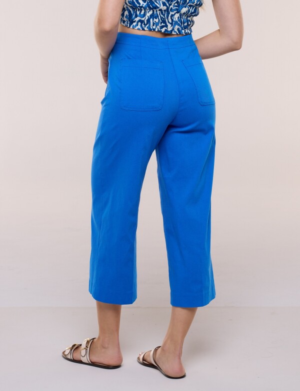 Pantalón Crop Con Bolsillos ROYAL