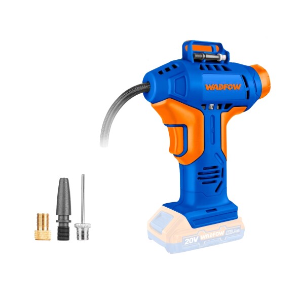 INFLADOR COMPRESOR A BATERIA 20V P20S 150PSI 10.5 BAR WADFOW Inflador Compresor A Bateria 20v P20s 150psi 10.5 Bar Wadfow