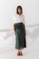 FALDA TANTA COURO LONG Verde