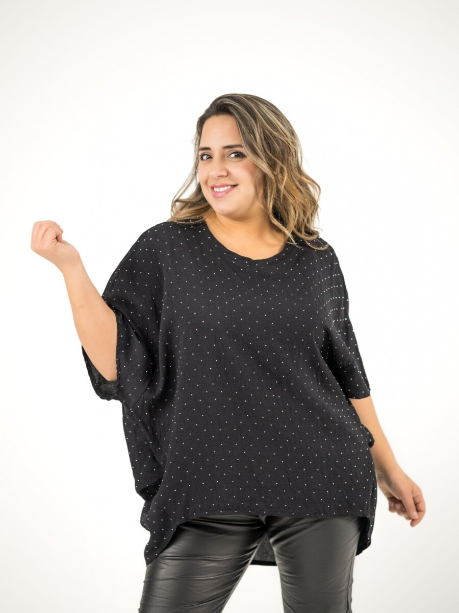 Blusa de viscosa con brillo plateado Beige