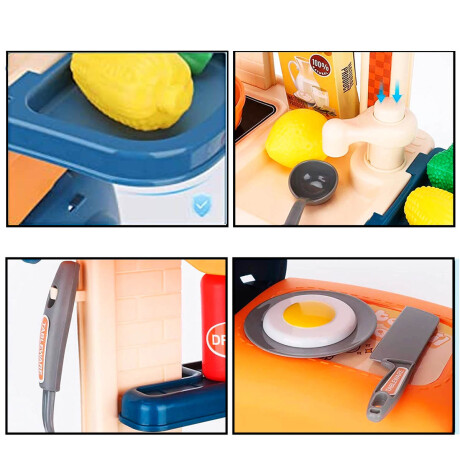 Cocina Infantil De Juguete Set En Valija Con 31 Accesorios Jug007008