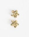 Horquillas con Accesorios Metal Set Piquitos De Flores Hawaianas - Dorado