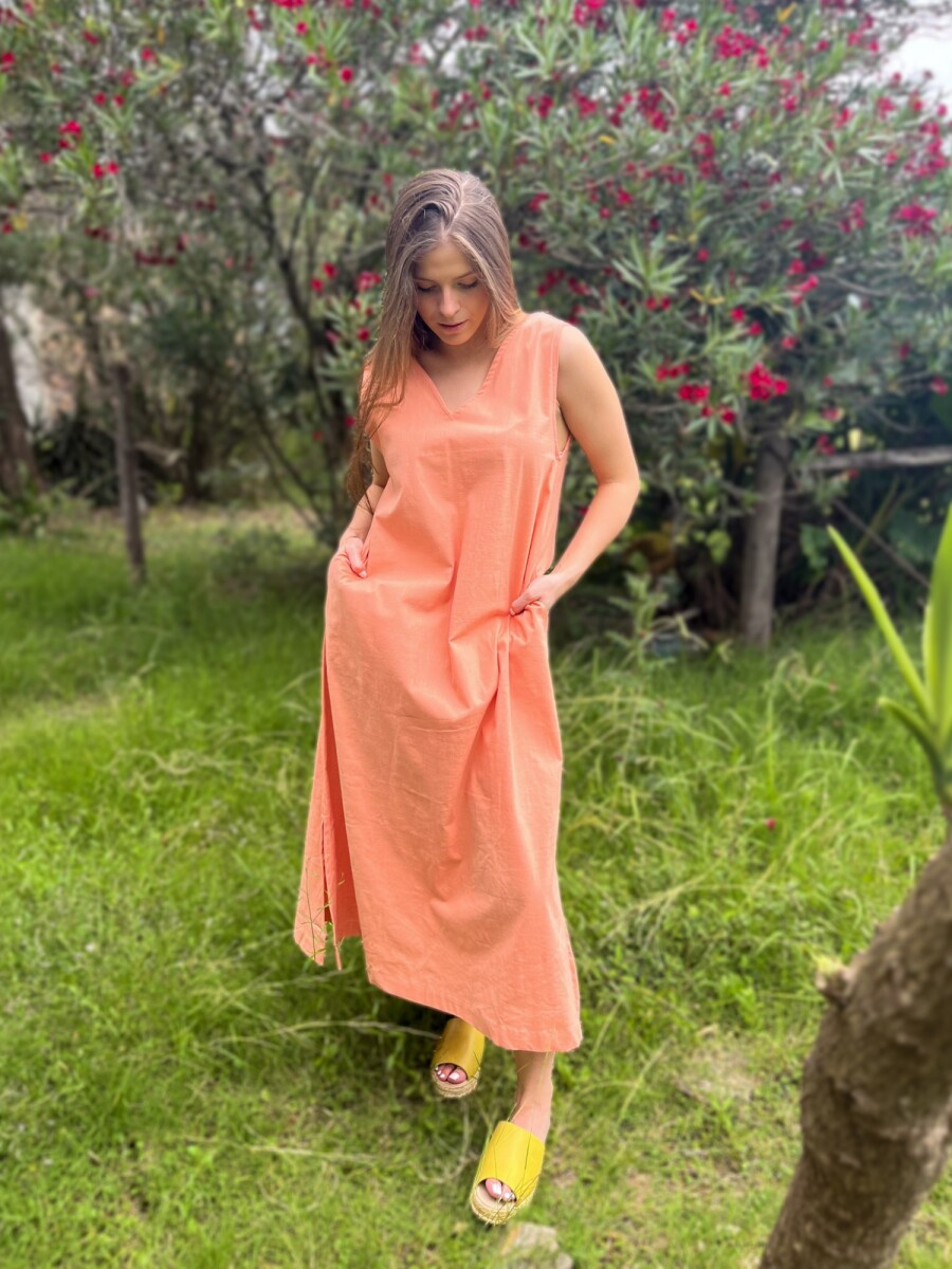 Vestido Fronda - Naranja 