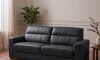 Sillón 100% Cuero - 2 Cuerpos - Sublime Negro