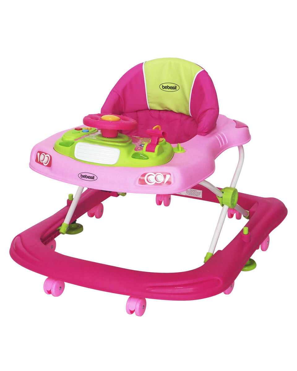 Andador ajustable Bebesit Runner con juegos - Rosa 